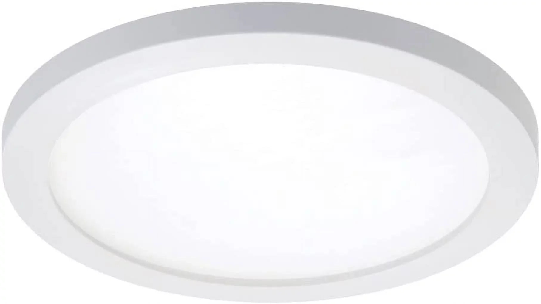 HALO SMD6R69SWH Surface Mount LED Recessed Light Round Selectable 2700K, 3000K, 3500K, 4000K, 5000K CCT 600 Lumens 6 Inch White
