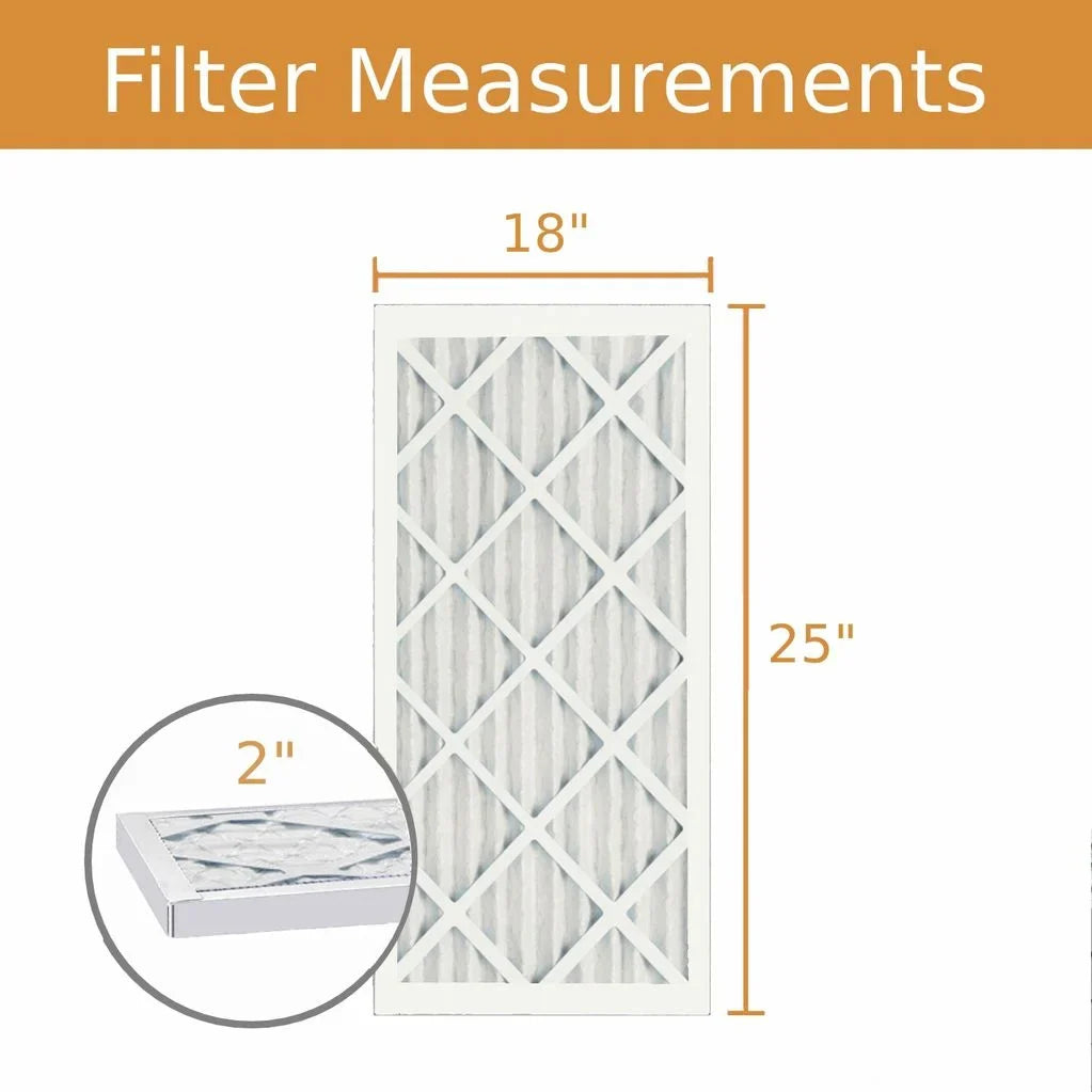 18x25x2 Key Pleat Purolator Air Filter - MERV 8 (6 Pack)