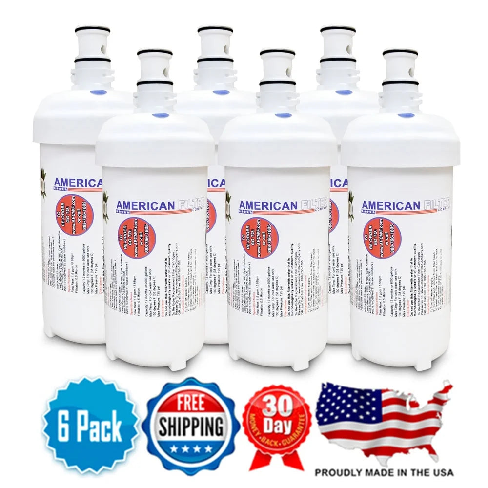 AFC Brand , Fluid Filters , Model # AFC-HC351S , Compatible with 3M® AquaPure® HC355-S - 6 Filters - Made in U.S.A.