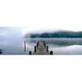 Fog over a lake St. Marys Loch Scotland Poster Print by - 36 x 12