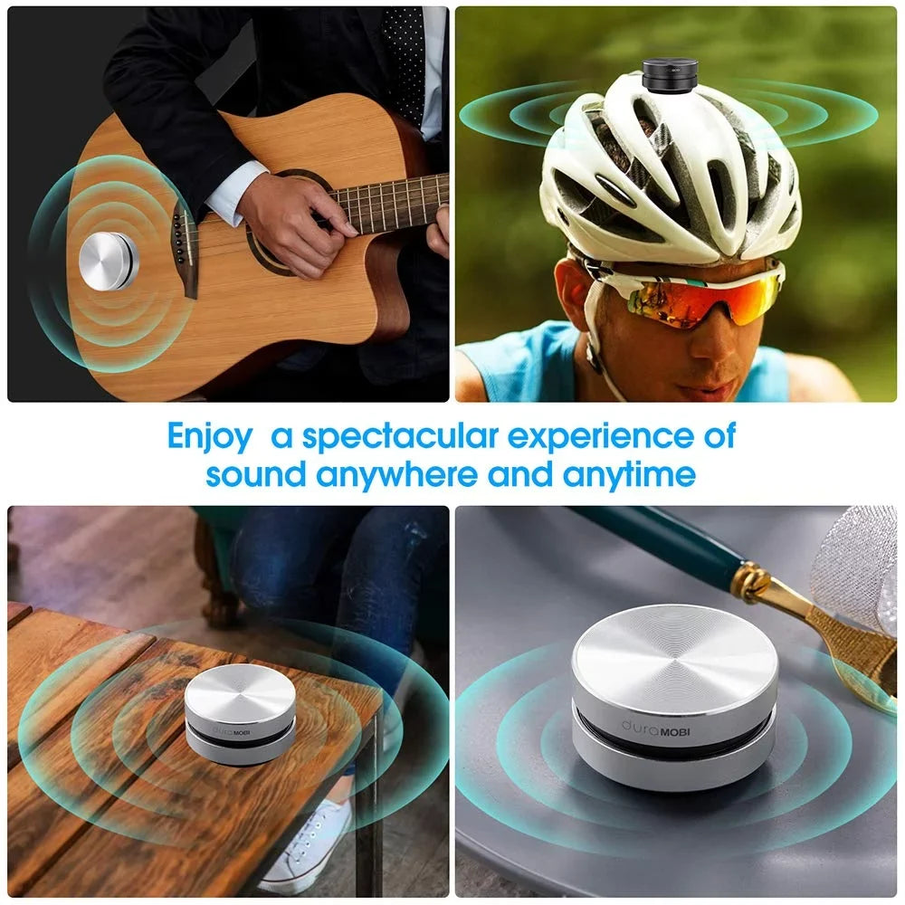 2pcs Dura Mobi Humbird Speakers Bone Conduction Portable Wireless Speaker Stereo Mini Speaker 2pcs/pack