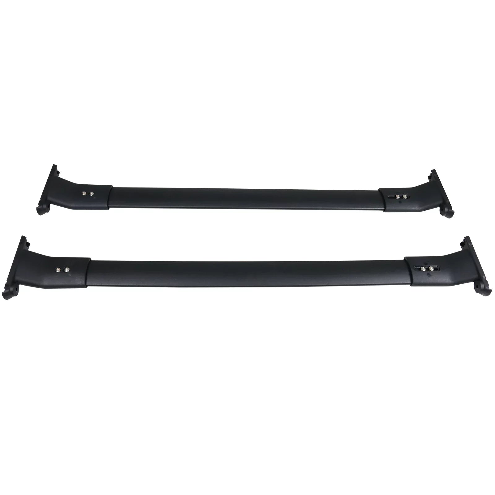 Ikon Motorsports Compatible with 13-16 Mazda CX-5 CX5 OE Style Cross Bar Roof Rack Black Aluminum