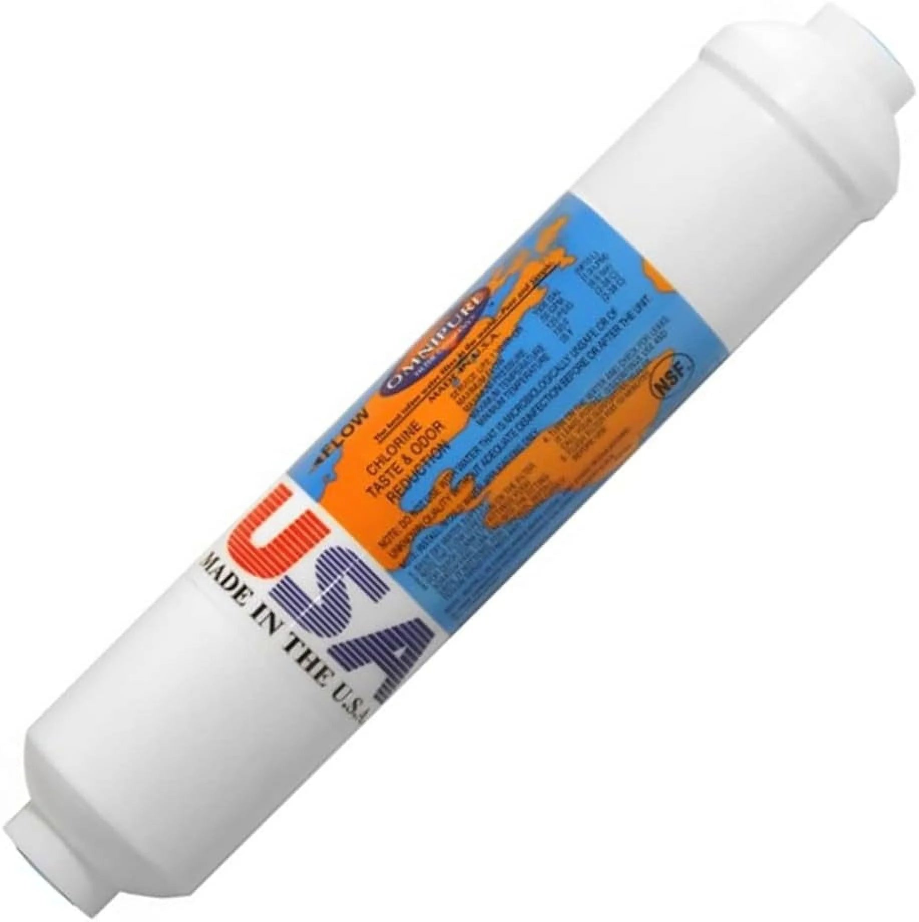 '- (K2540-BB) - 10" X 2" T40 GAC Coconut Carbon Inline Filter 1/4" NPT