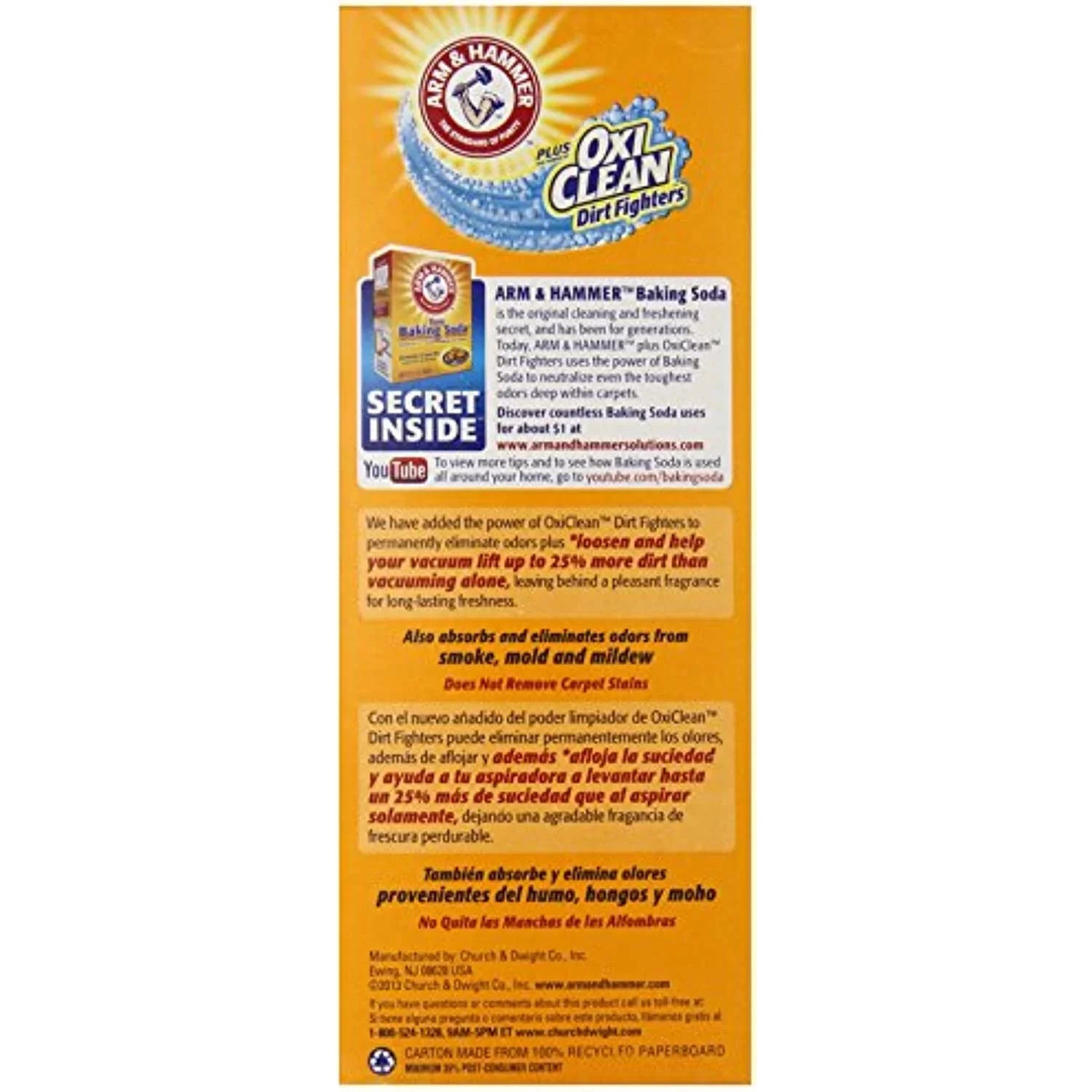 Arm & Hammer Extra Strength Odor Eliminator For Carpet And Room, 30 Ounce (Pack Of 6)
