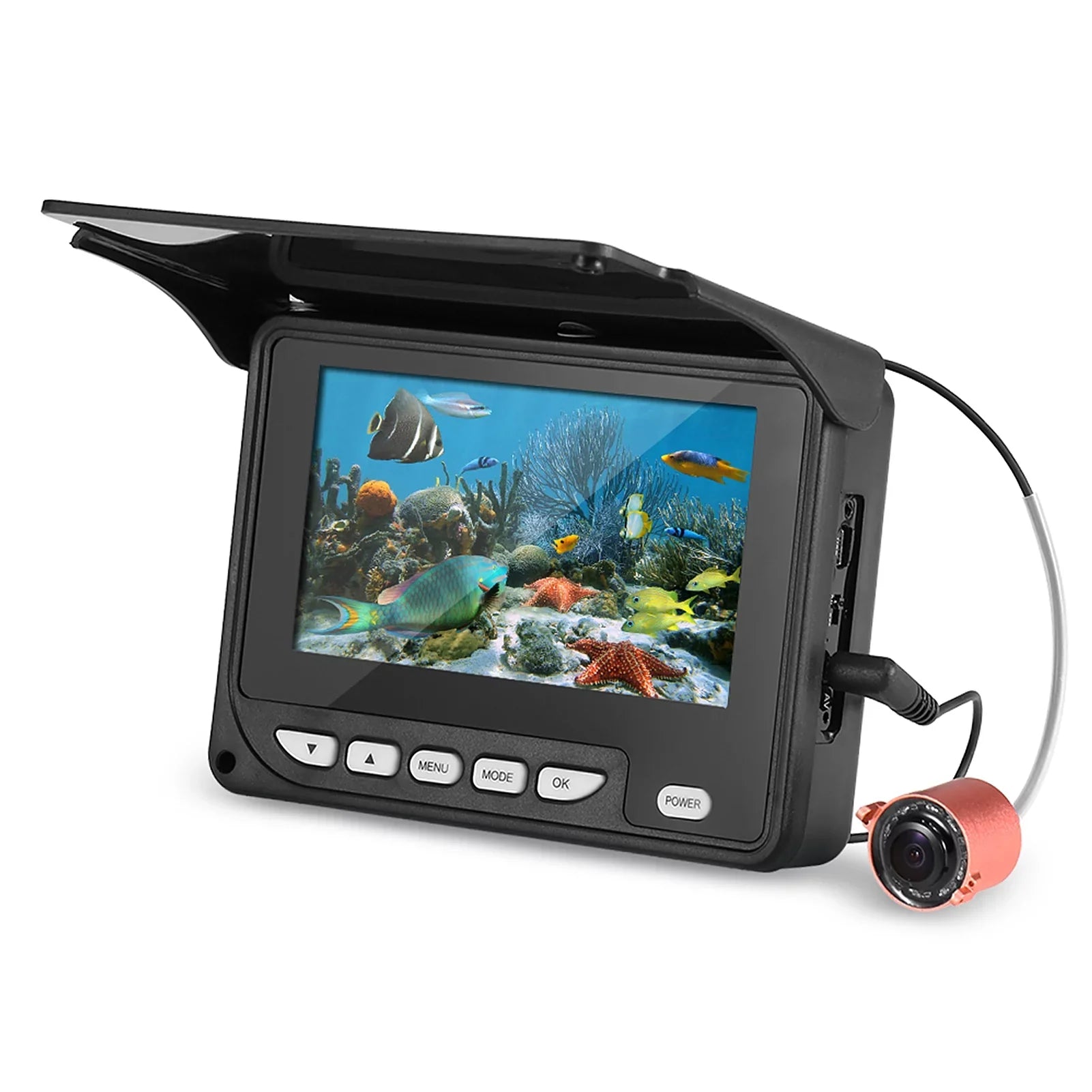 Nebublu 4.3 Inch Fluid Fishing Camera, Fish Finder with Night Vision, 20M Cable, Carry Bag