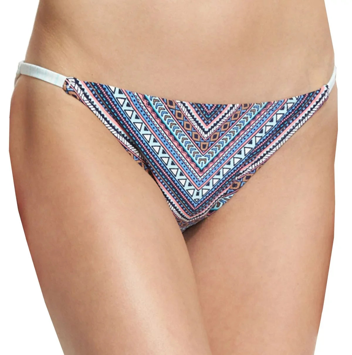 Vince Camuto NEW Blue Womens Size XS Geo-Print String Bikini Bottom