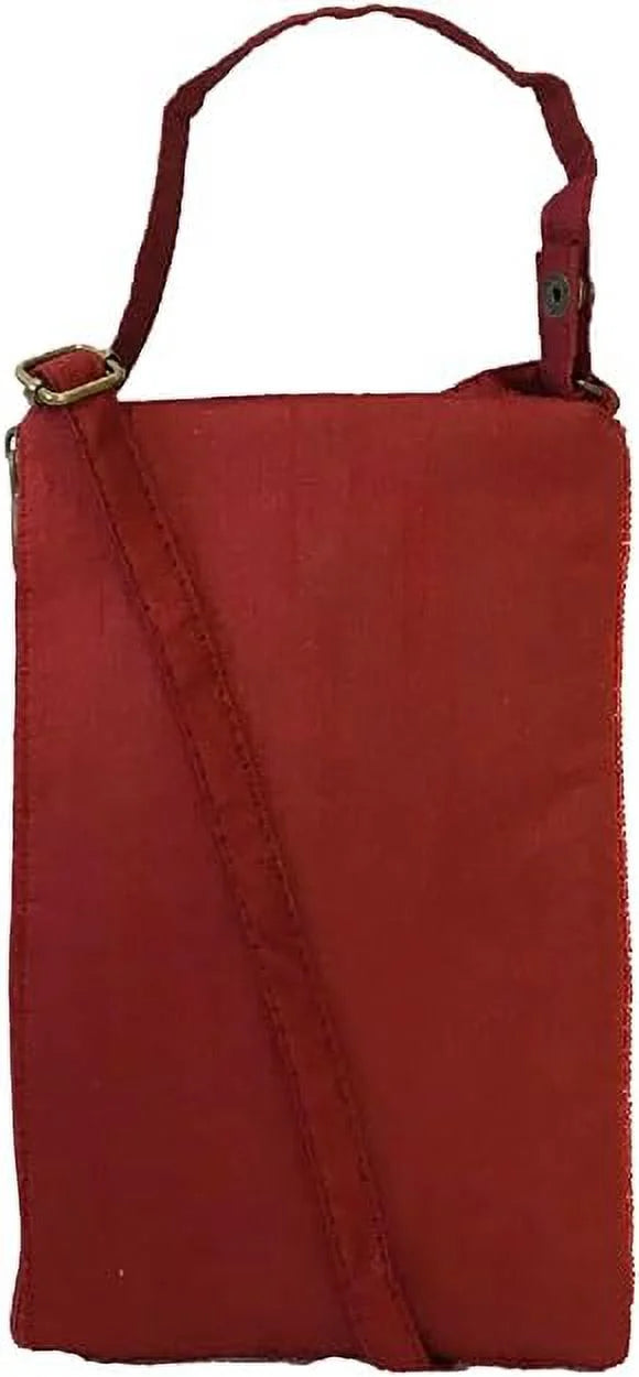 Ruby Bloom Floral Club Bag Beaded Phone Crossbody, Red Multi