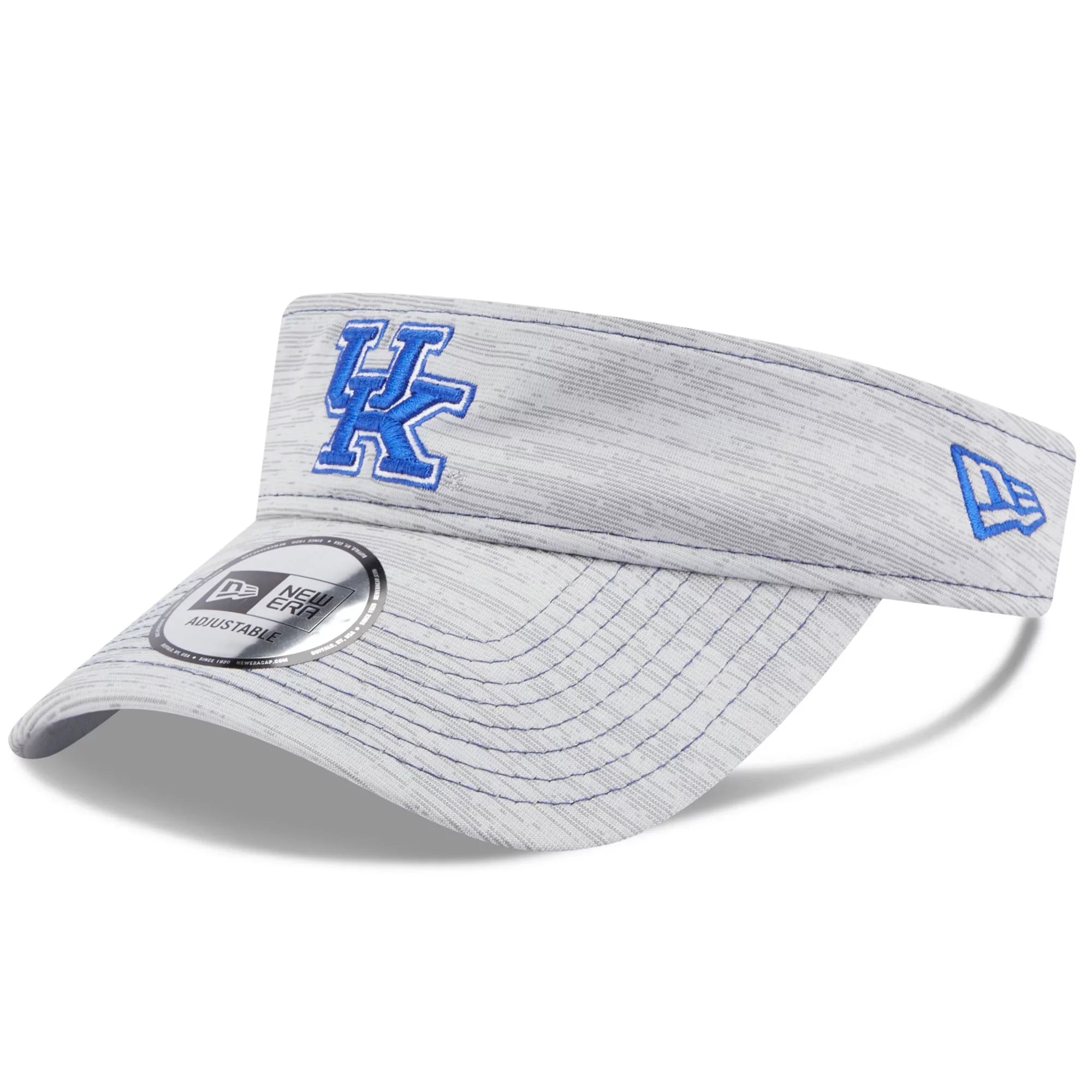 Men's New Era Gray Kentucky Wildcats Logo Adjustable Visor - OSFA