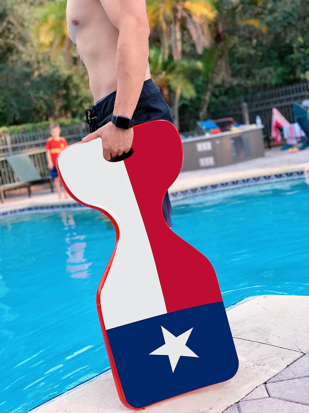 VOS Phoenix Graphic Printed Saddle Effusion Liquid Floats for Adults and Kids - (Lone Star, 2 Pack) |UV Resistant & Ultra Buoyant, Comfortable Floating Seats for Pool, Beaches, Lakes, Liquid Parks