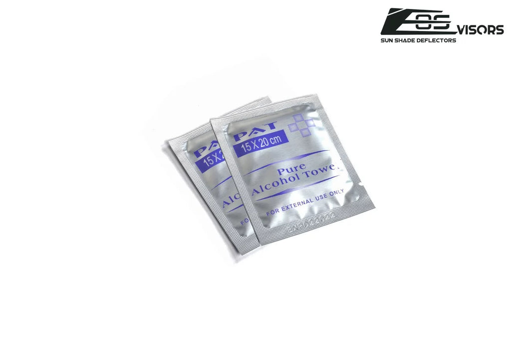 Extreme Online Store EOS Visors in-Channel Style Side Vents Rain Guard Window Deflectors for 2004-2008 Ford F-150 Crew Cab Models