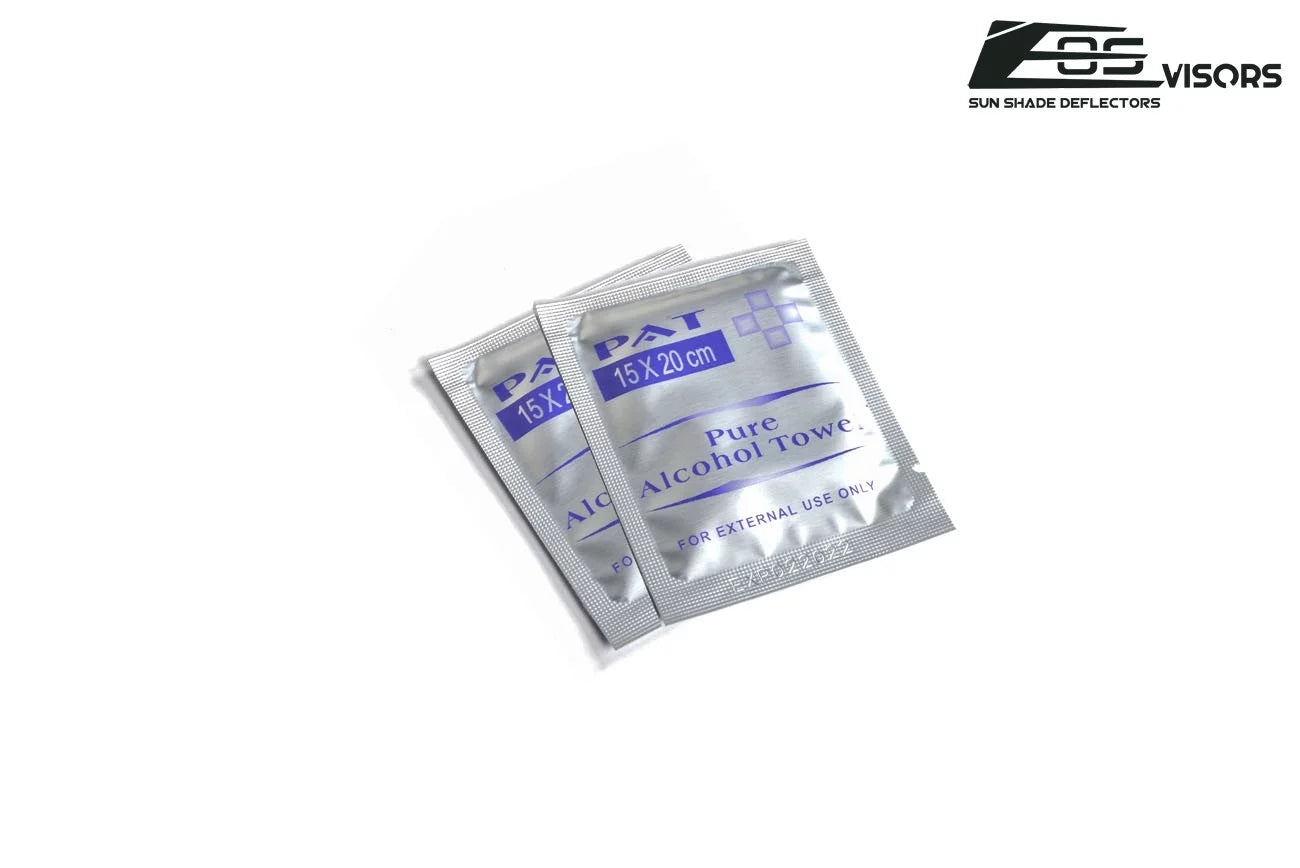 Extreme Online Store EOS Visors in-Channel Style Side Vents Rain Guard Window Deflectors for 2004-2008 Ford F-150 Crew Cab Models
