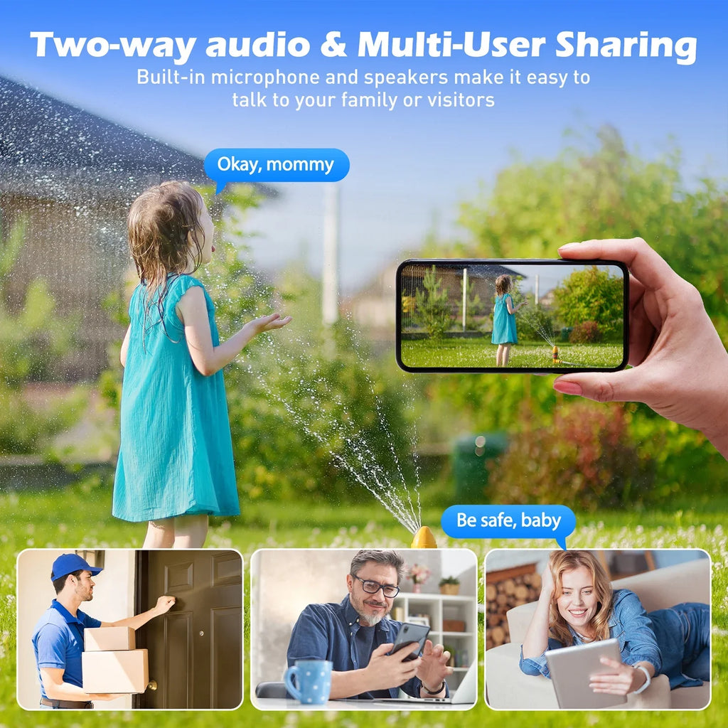 TOGUARD SC22 2K/3MP WiFi Outdoor Security Camera with 10X Hybrid Zoom Wireless Dome Surveillance