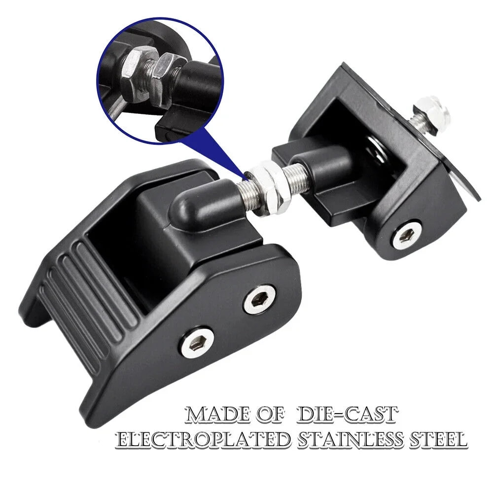 Jahyshow Premium Hood Latch Lock Catch Set for Jeep Wrangler JK 07-18 - Enhance Your Jeep's Security