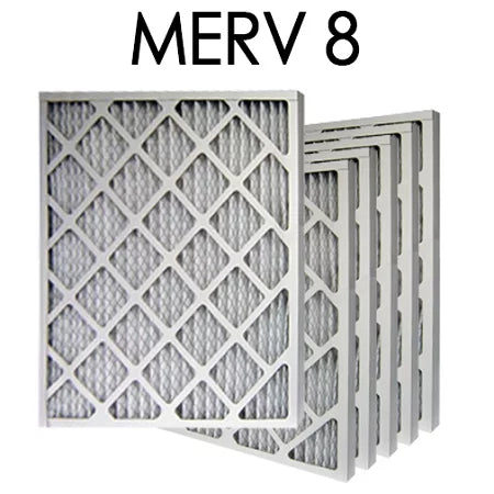 24x24x2 MERV 8 Pleated Air Filter 6PK | 23.375x23.375x1.75 - Actual Size