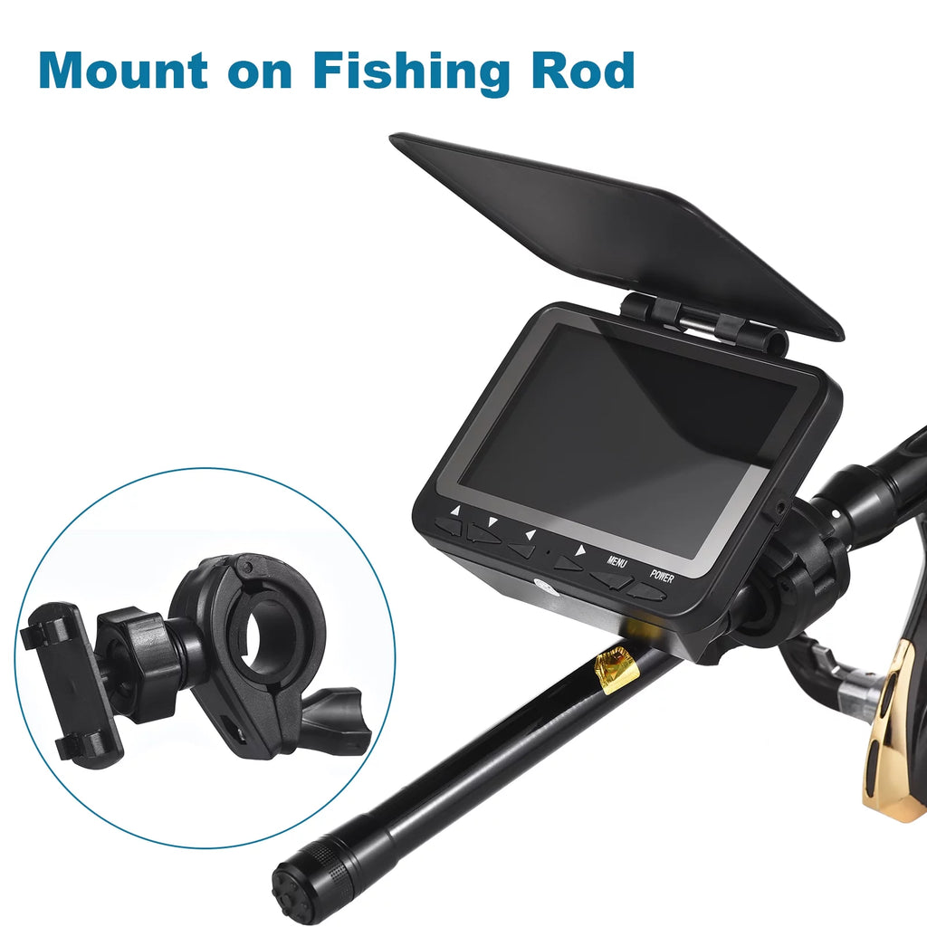 Liquid Fishing Camera Fish Finder, 4.3'' LCD , Night Vision, Ice Boat Fishing