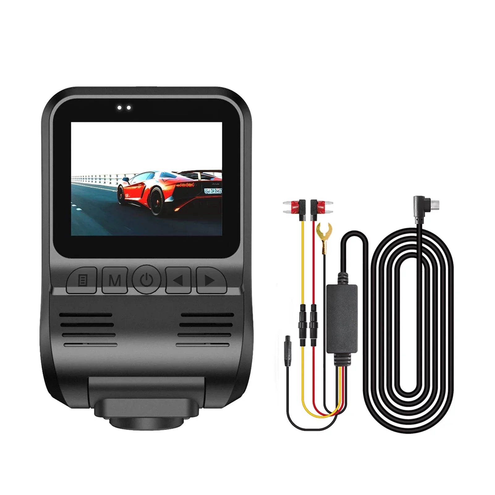 ammoon Dash Cam 1080P Front and 720P Rear Dual Recording DVR, Hidden Camera, Loop Recording Front Rear Dash Camera for Loop Recording