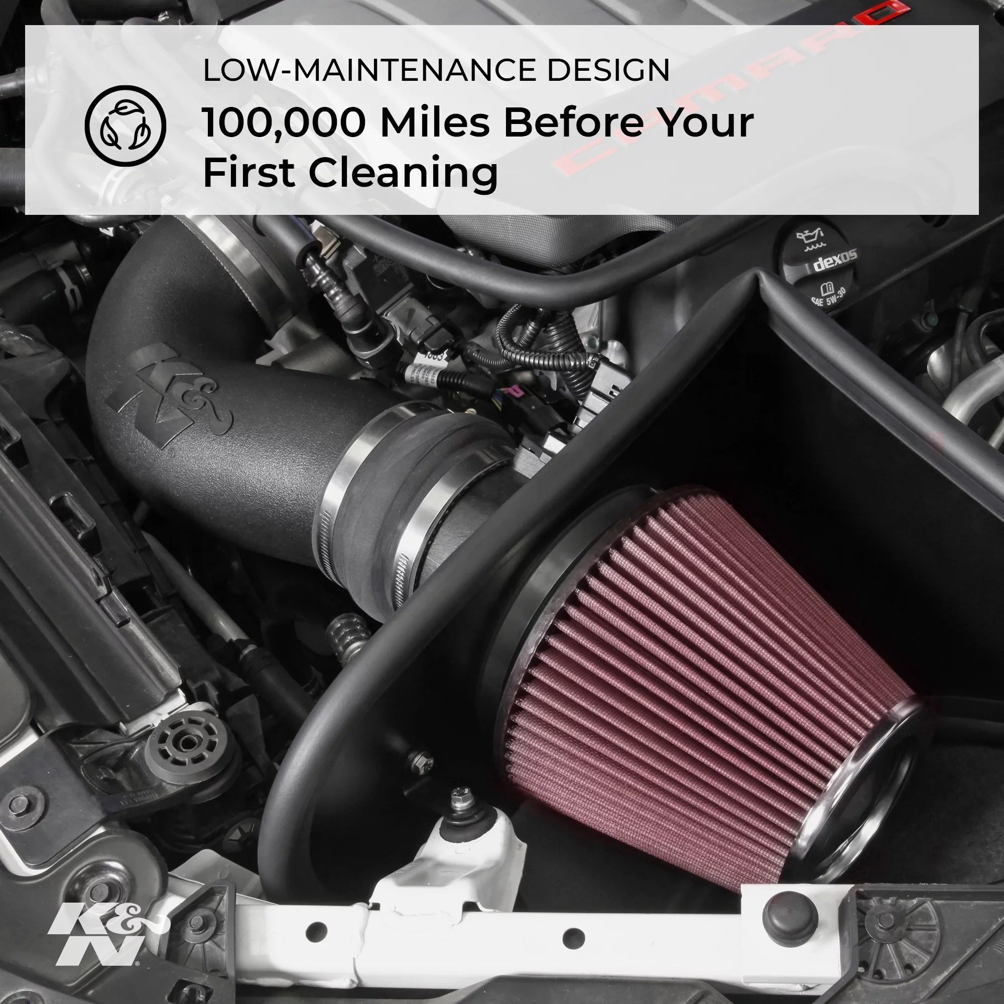 K&N Cold Air Intake Kit: High Capability Guaranteed to Increase Horsepower: 50-State Legal: 2003 FORD (Crown Victoria)57-2553