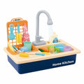 Kitchen Sink Toys Children Electric Dishwasher Playing Toy With Running Fluid Automatic Liquid Cycle System Play House Pretend Role Play Toys for Boys Girls Alphabet Board Game Board for Toddlers