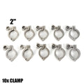 10PCS Stainless Steel Quick-loading Clamp for Machine Tools，Ships, Sewage Treatment Liquid Oil Gas for Soft or Hard Tube Links