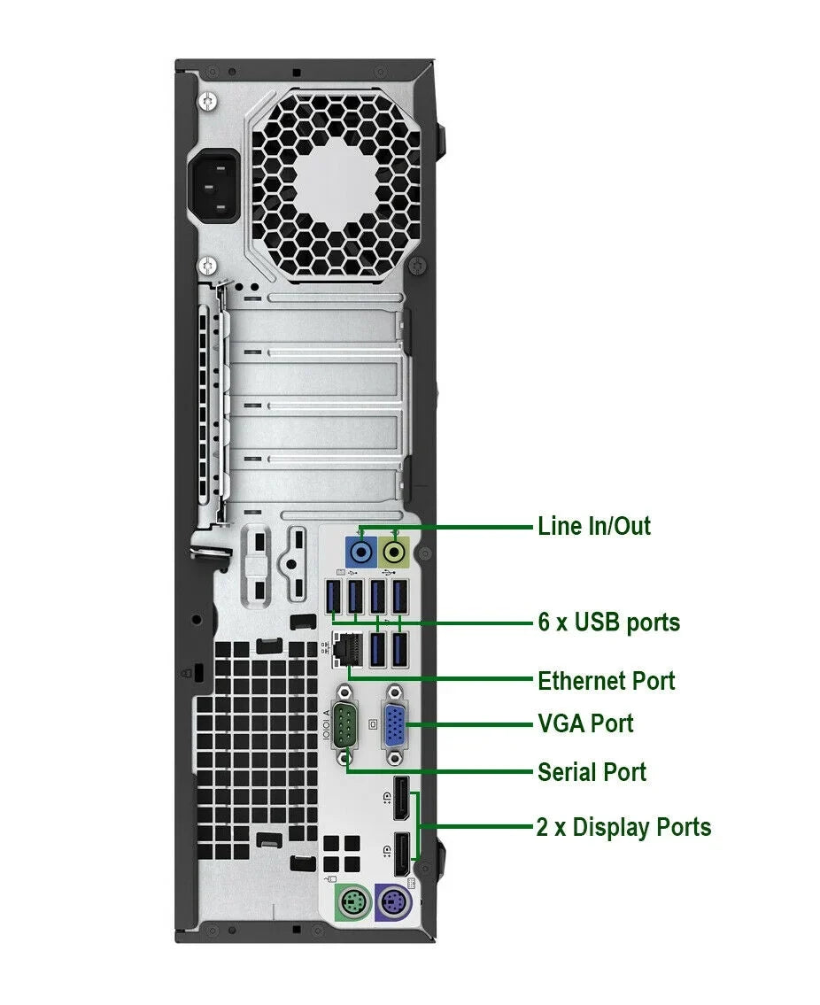Restored 600 G2 Desktop Computer Pentium G4400 3.3GHz CPU 8GB Ram, 2TB HDD, New 20" LCD, Keyboard & Mouse, WiFi, DVD, Win10 Pro PC (Refurbished)