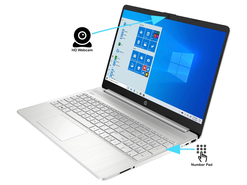 15 Notebook, 15.6" HD Display, Core i5-1135G7 Upto 4.2GHz, 32GB RAM, 512GB NVMe SSD, HDMI, Card Reader, Wi-Fi, Bluetooth, Windows 10 Pro