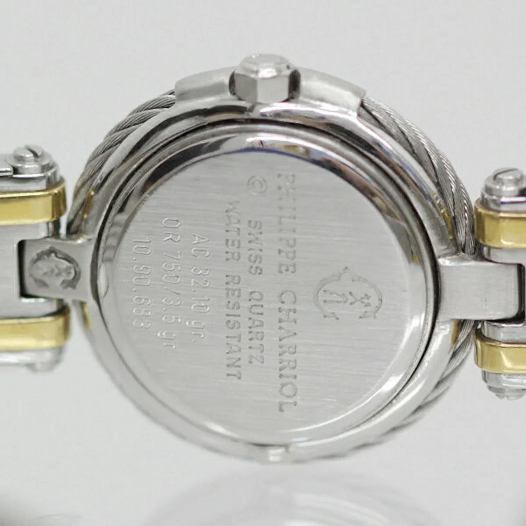 Pre-Owned CHARRIOL AC 32.10 gr watch silver gold ladies fashion (Good)