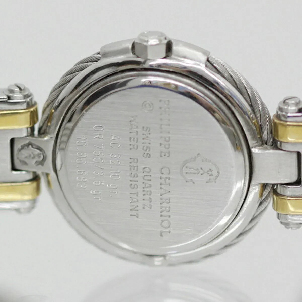 Pre-Owned CHARRIOL AC 32.10 gr watch silver gold ladies fashion (Good)