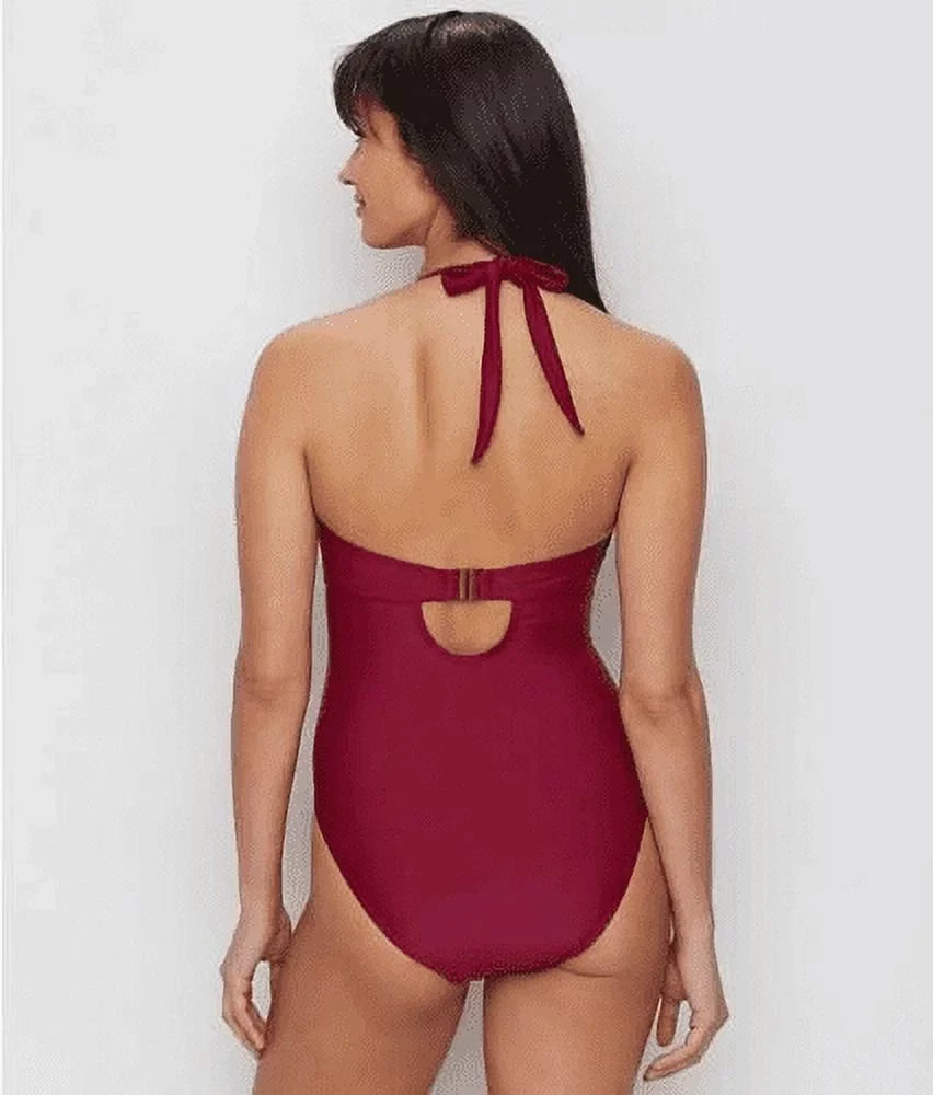 Miss Mandalay DARK FUSCHIA Dune Underwire One Piece Swimsuit, US 36G, UK 36F
