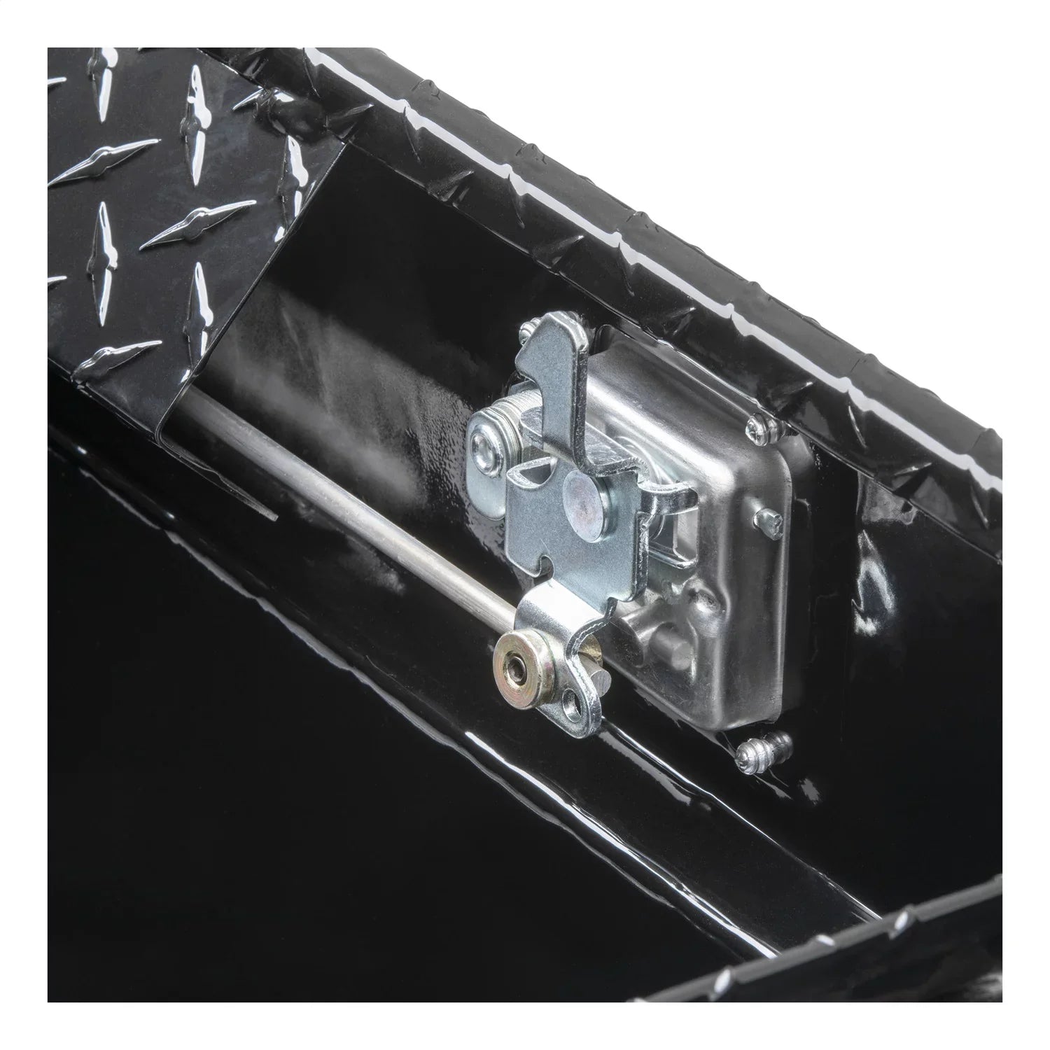 UWS/United Welding Services TBS-69-A-LP-BLK UWSTBS-69-A-LP-BLK 69IN ALUMINUM SINGLE LID CROSSOVER TOOLBOX LOW PROFILE ANGLED BLACK