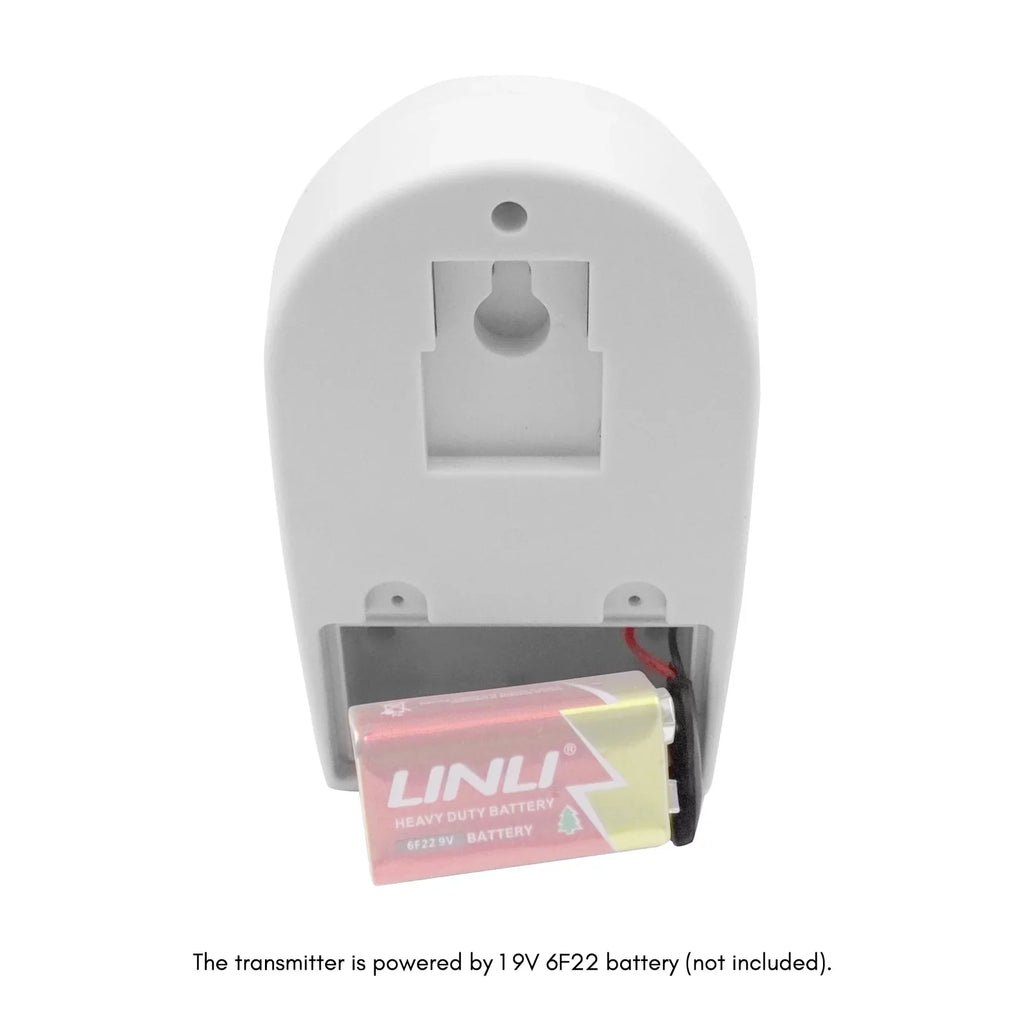 Andoer Multifunctional Wireless Driveway Alarm IR Motion Sensor Alarm Doorbell 1 Receiver 2 Transmitters for Home Outdoor Use