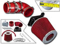 Rtunes Racing Short Ram Air Intake Kit + Filter Combo RED Compatible For 02-07 Mitsubishi Lancer 2.0L