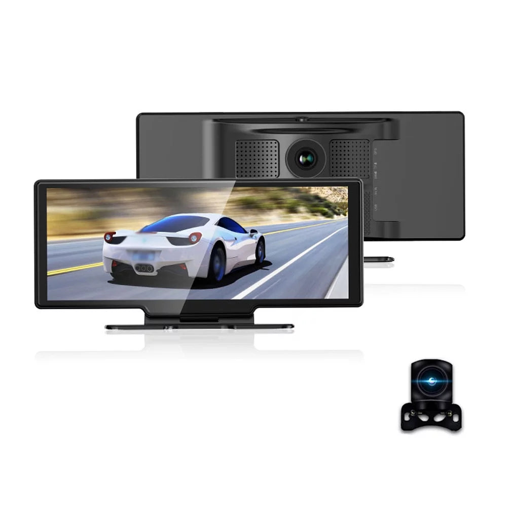 4K DVR Dash Front & Rear Driving Recorder, 10.26 Inch Monitor WiFi, G-Sensing, Loop Recording, Hands-Free Calling Dash Camera for Carplay Android Auto