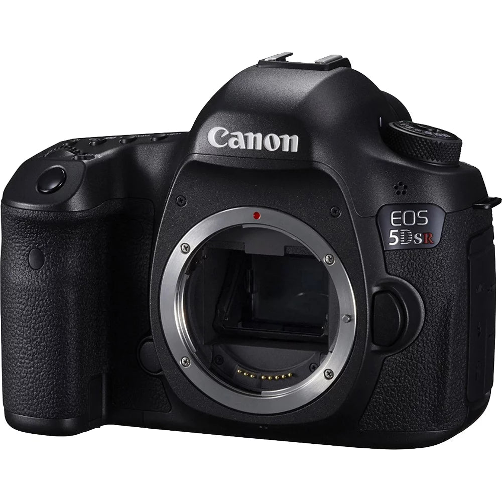 EOS 5DS R 50.6MP Digital SLR Camera Telephoto Lens Bundle includes camera, 50mm telephoto lens, battery grip and micro fiber cloth