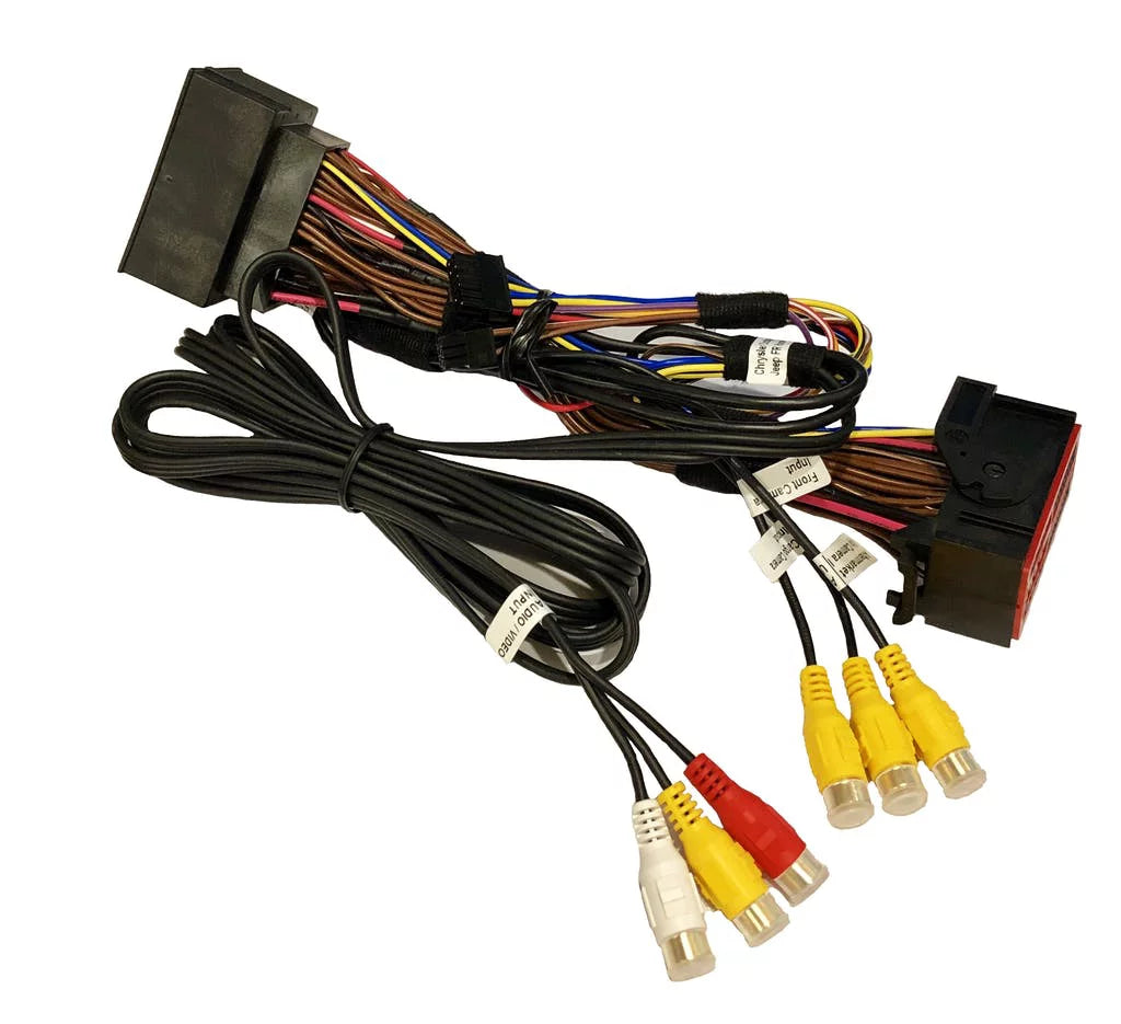 Crux VRFCH-75L Front & Rear + 1 Video Camera Integration Interface with A/V Input for Chrysler, Dodge, Jeep & Ram Vehicles with Uconnect 8.4” Systems