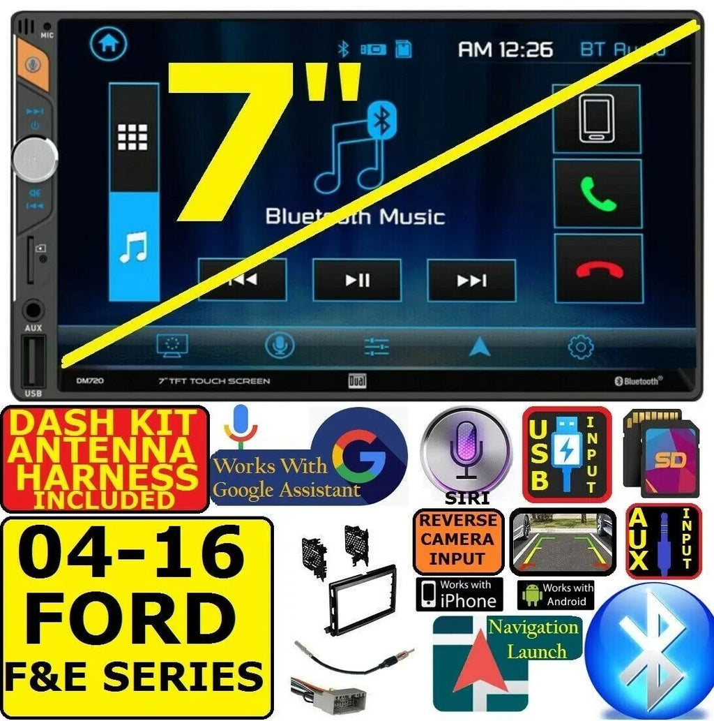 2004-2016 FORD F & E SERIES Bluetooth Monitor USB CAR RADIO STEREO
