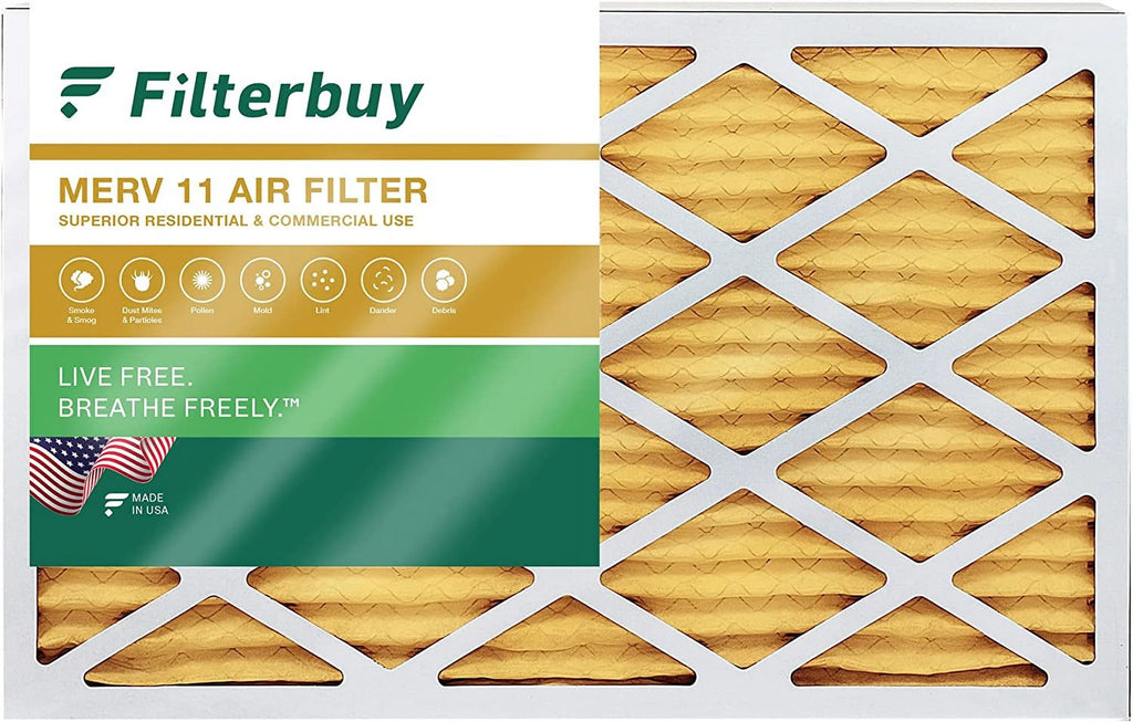 Filterbuy 20x30x1 MERV 11 Pleated HVAC AC Furnace Air Filters (1-Pack)