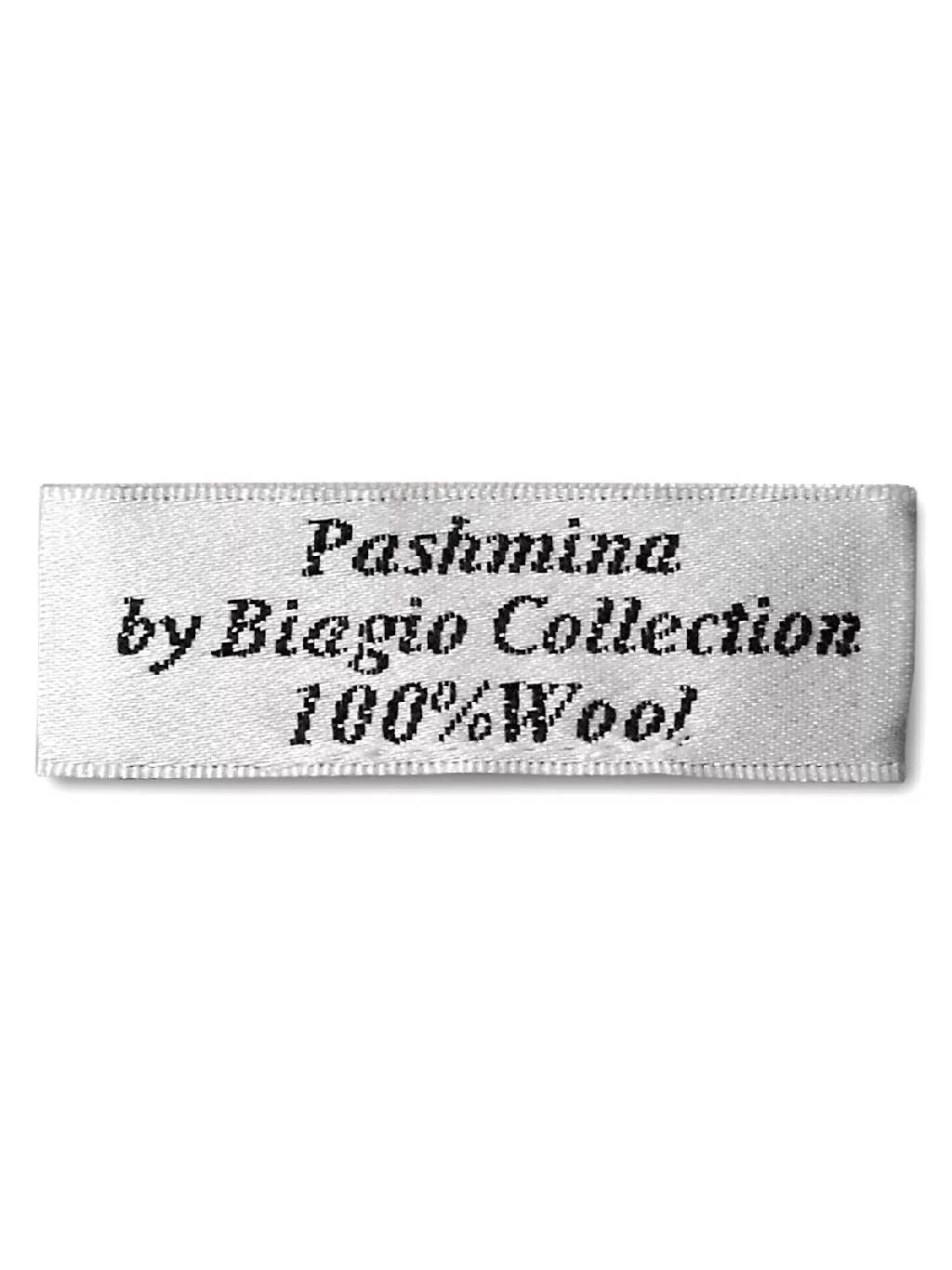 Biagio 100% Wool Pashmina Solid Scarf BLACK Color Womens Shawl Wrap Scarves