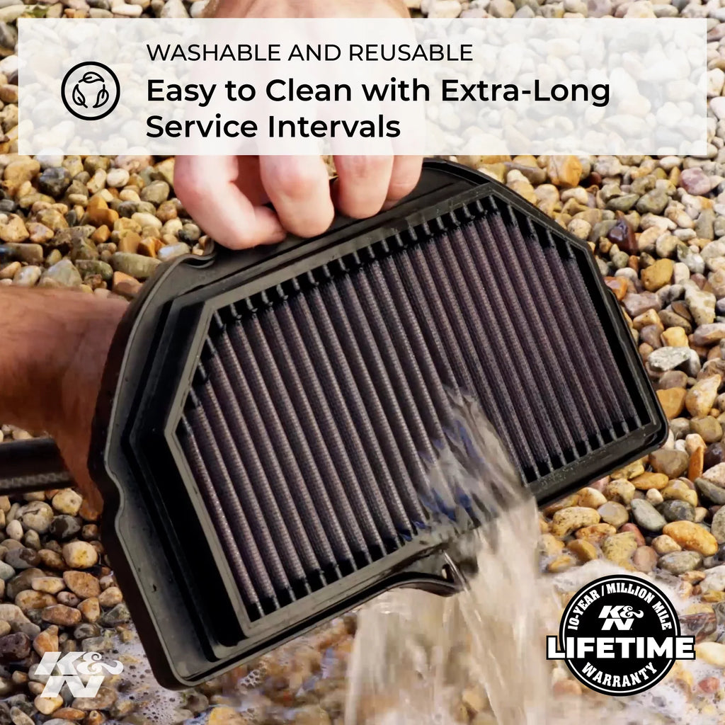 K&N Engine Air Filter: High Efficiency Premium, Powersport Air Filter: 1999-2009 YAMAHA (XVS1100 V-Star Classic, Custom, Midnight, Silverado, DragStar Classic, V-Star) YA-1199