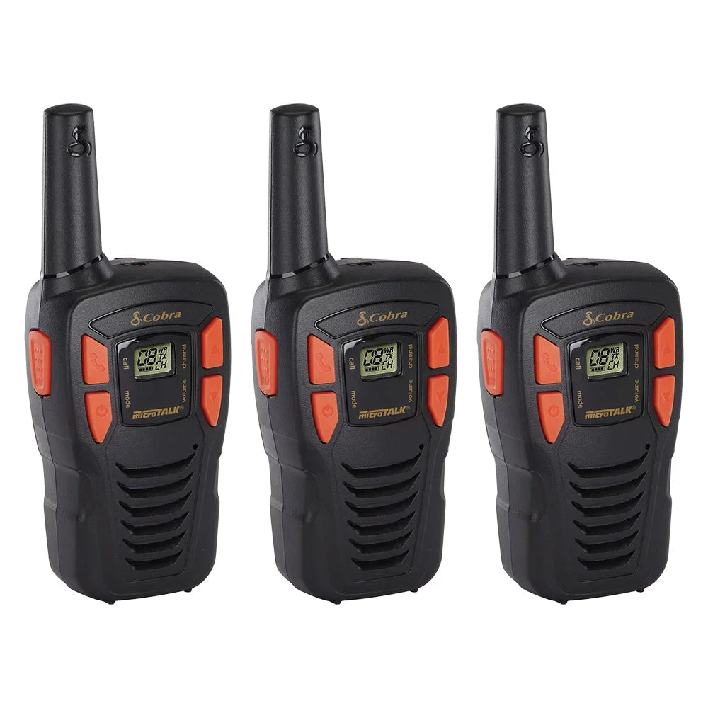 Cobra ACXT145 Compact Walkie Talkies for Adults - Rechargeable, Lightweight, 22 Channels, Long Range 16-Mile Two-Way Radio Set