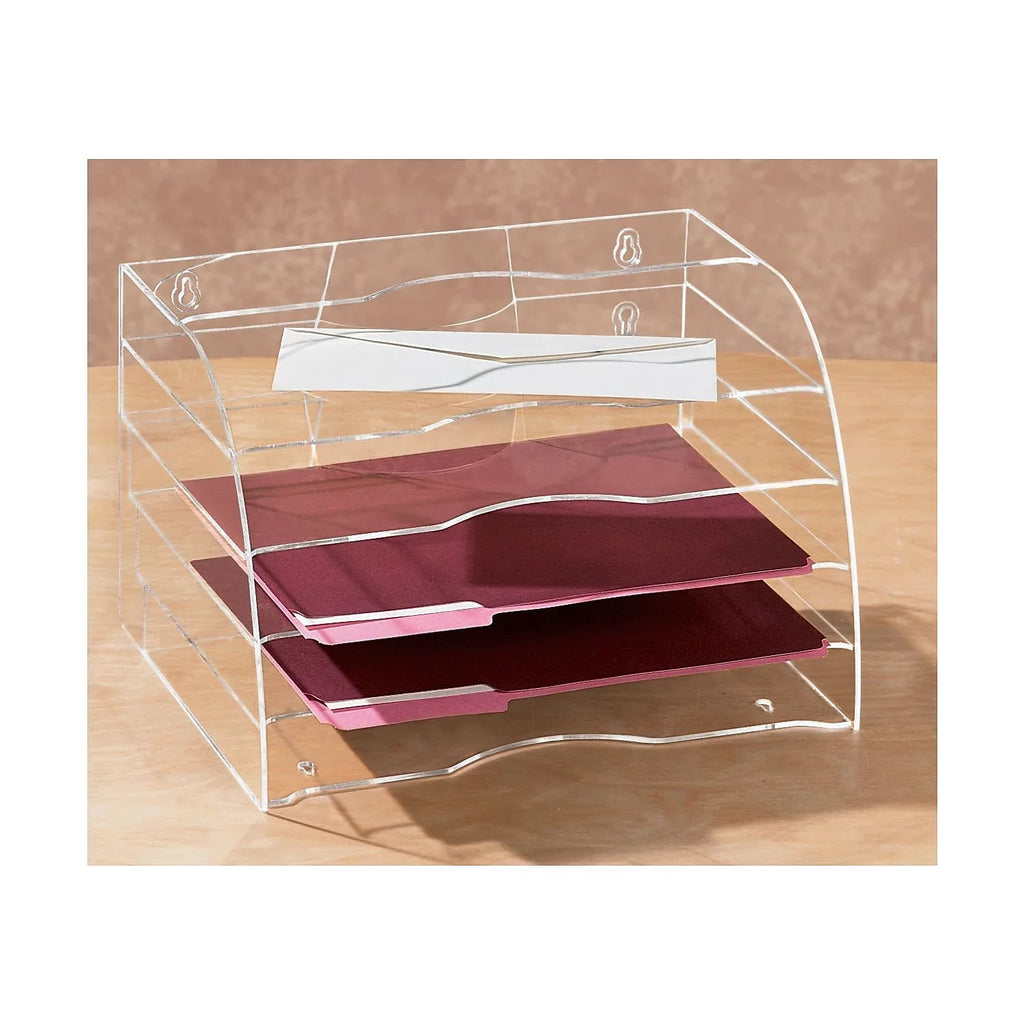 Rubbermaid Two-Way Organizer Five Sections Plastic 8 3/4 x 10 3/8 x 13 5/8 Clear 94610ROS