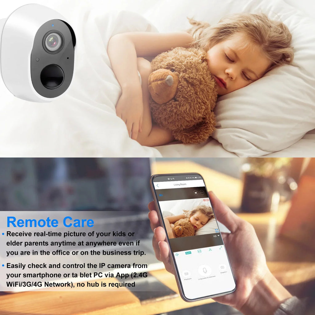 iNova 1080P FHD WiFi IP Camera Two-Way Audio Security Surveillance Camera IP65 Fluid