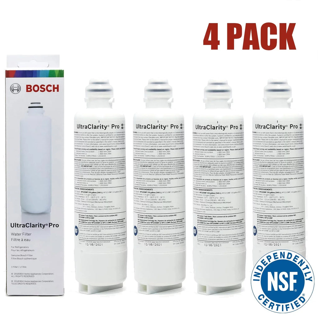 Bosch UltraClarity Pro Fluid Filter, BORPLFTR50,BORPLFTR55, RA450022, REPLFLTR55 Replacement/Compatible Pack of 4
