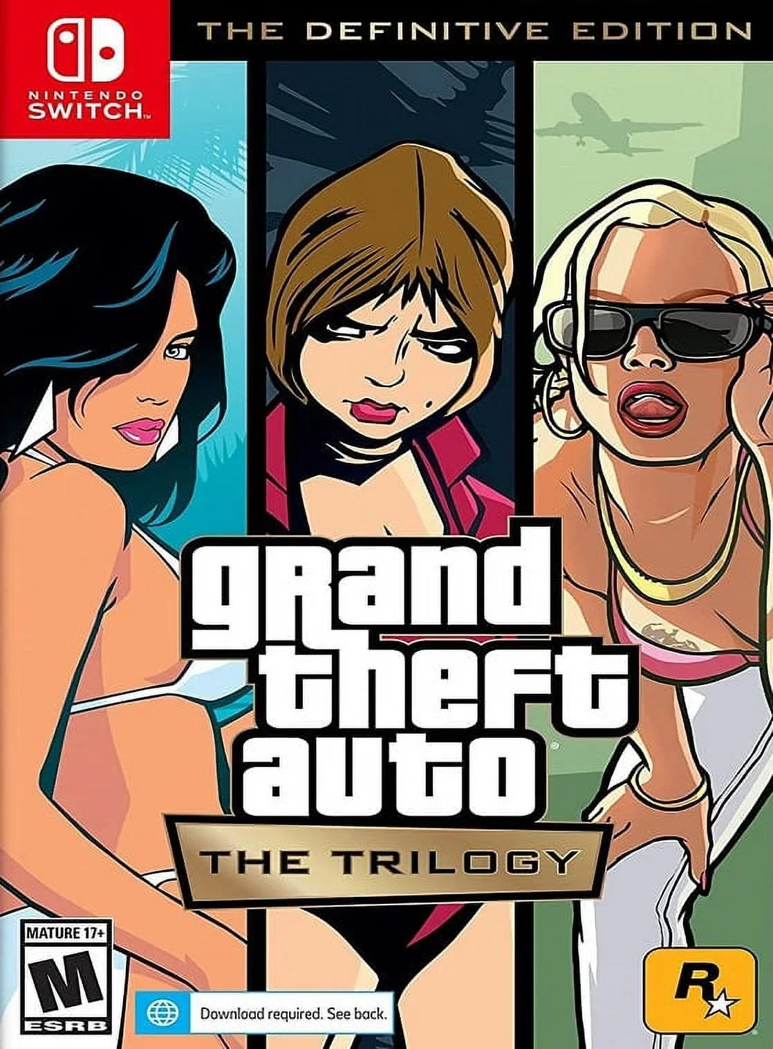 Restored Grand Theft Auto: The Trilogy - The Definitive Edition (Nintendo Switch, 2022) Video Game (Refurbished)