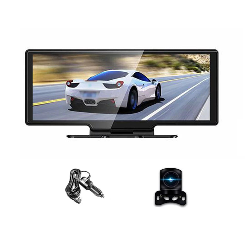 4K DVR Dash Front & Rear Driving Recorder, 10.26 Inch Monitor WiFi, G-Sensing, Loop Recording, Hands-Free Calling Dash Camera for Carplay Android Auto