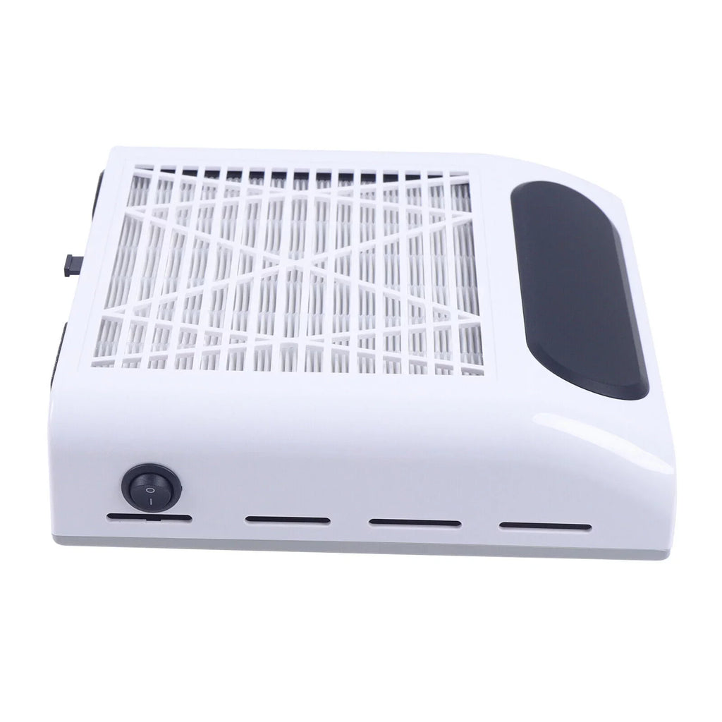 Salon Nail Dust Suction Fan Collector Manicure Vacuum Cleaner Professional Tool with Filter Comfortable Handrest Low Noise Easy Operation