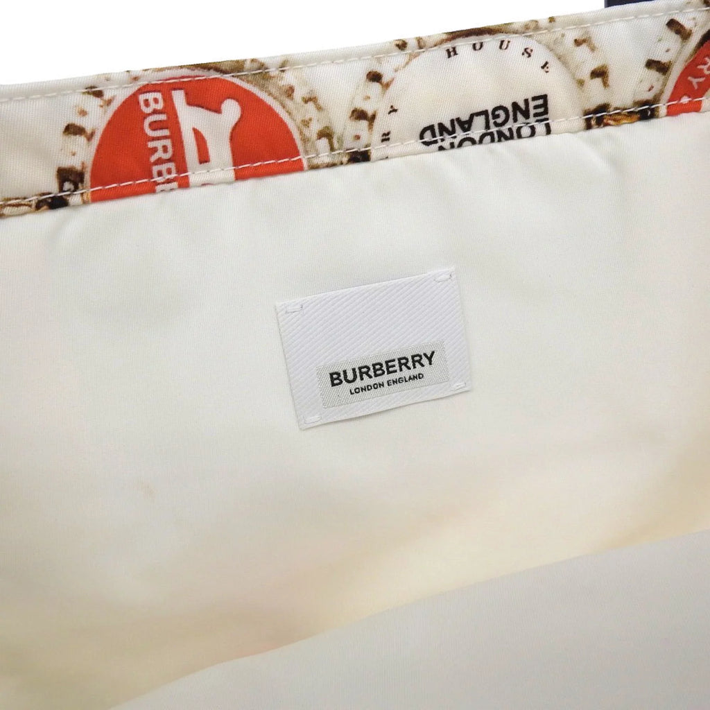 Pre-Owned Burberry BURBERRY bottle cap pattern tote bag handbag nylon multicolor 8022365 (Like New)
