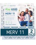 Filti 6500 Air Filter MERV 11 20x20x2 | Pleated HVAC AC Furnace Filters | Made in the USA (20x20x2)