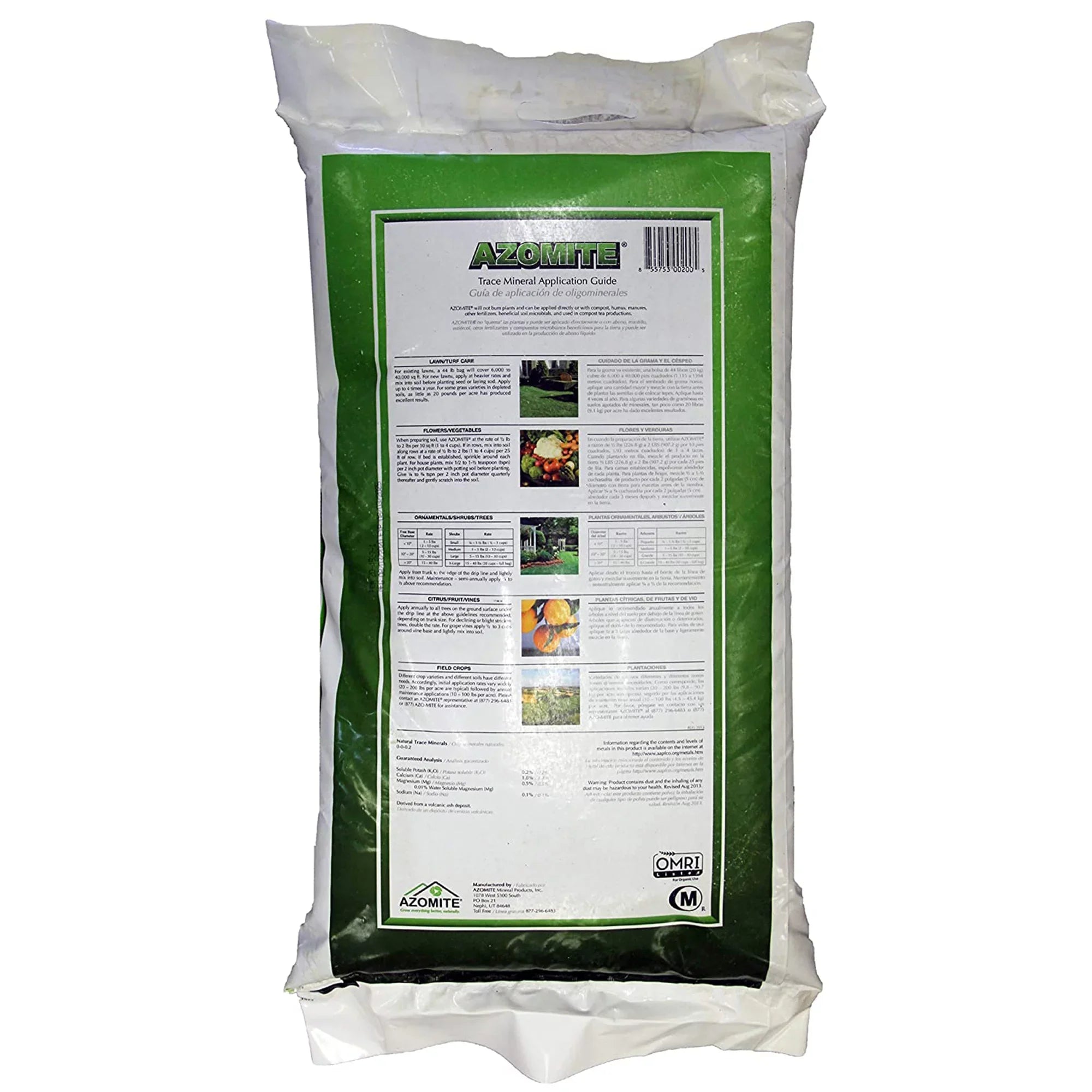 Azomite 44 lbs Granular Organic Trace Mineral Soil Additive Fertilizer