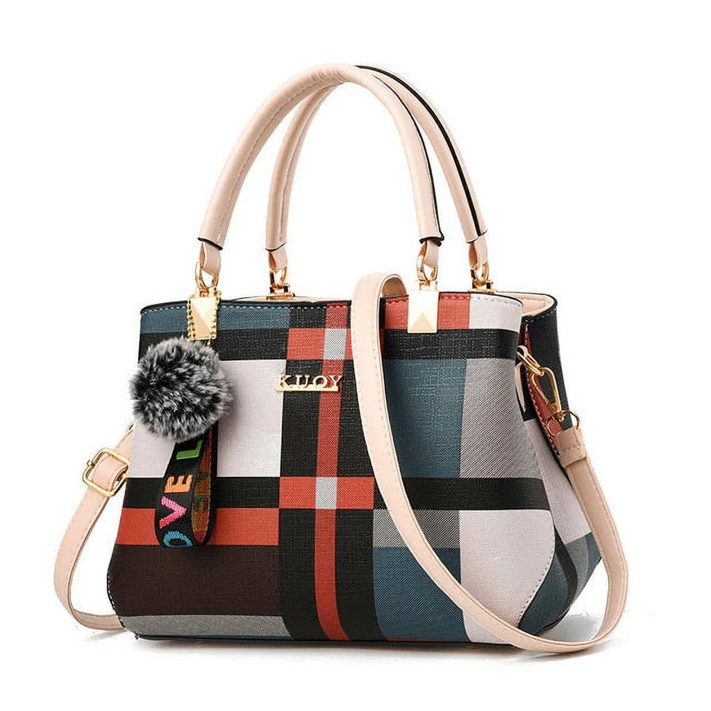 Women New Luxury Handbag Stitching Wild Messenger Bags Designer Brand Plaid Shoulder Bag Ladies Totes