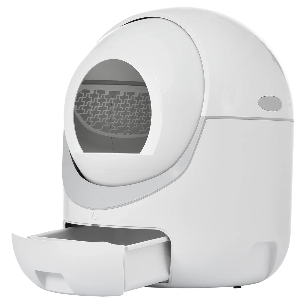 Smart Automatic Cat Litter Box, Self Cleaning Litter Box, App Control, Litter Robot Support 5G & 2.4G WiFi for Multiple Cats